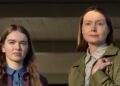 Summer H. Howell as Carrie White and Samantha Sloyan as Margaret White in Carrie