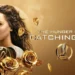 Jennifer Lawrence as Katniss Everdeen in The Hunger Games: Catching Fire key art