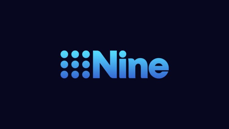 Official Nine logo on a dark blue background