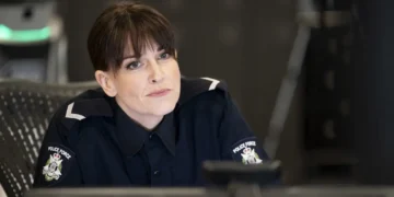 Nicolette Minster as Sergeant Jo Hardy in Cop This