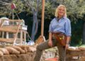 Amy Poehler at the archaeological dig site in Dig