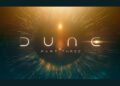 Official Dune: Part Three title artwork in gold and deep blue