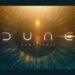 Official Dune: Part Three title artwork in gold and deep blue