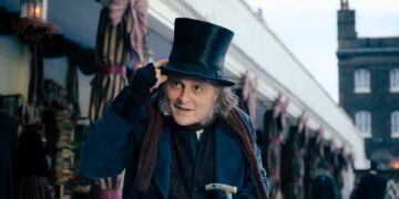 Johnny Depp as Ebenezer Scrooge in the Paramount Pictures film Ebenezer