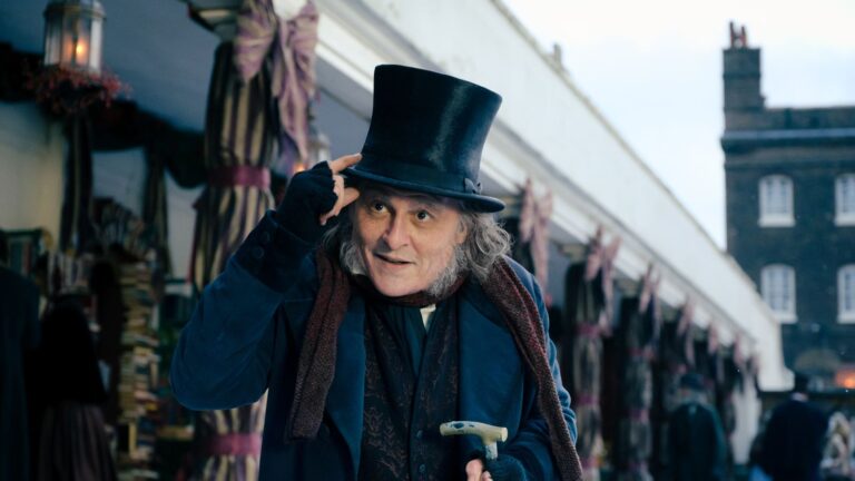 Johnny Depp as Ebenezer Scrooge in the Paramount Pictures film Ebenezer
