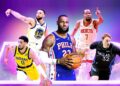 LeBron James and NBA players in ESPN's 2026-27 season artwork