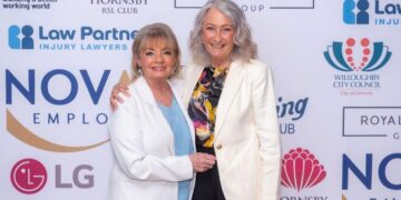 Paula Duncan AM and Lynne McGranger at the Focus on Ability 2026 awards