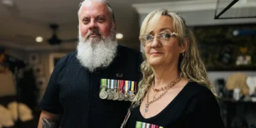 Two veterans pictured for the Four Corners investigation Defenceless