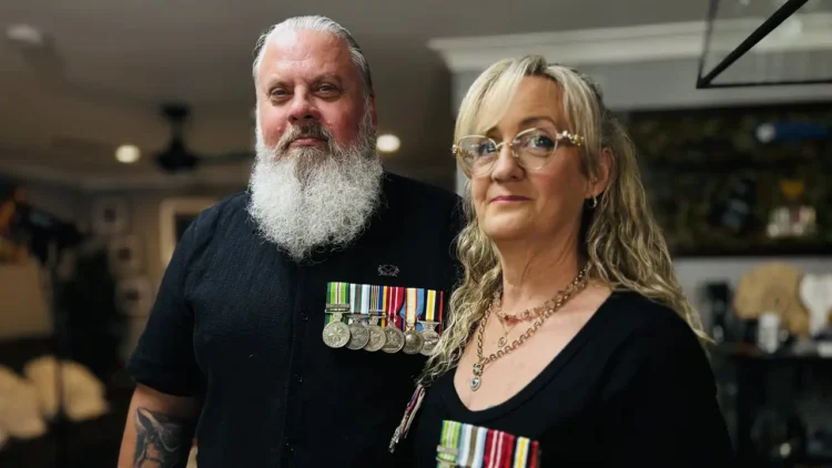 Two veterans pictured for the Four Corners investigation Defenceless