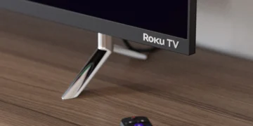 Roku TV and remote shown on Roku's Australian website