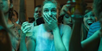 Lena Dunham as Hannah Horvath in an archival scene from Girls