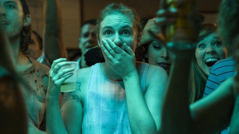Lena Dunham as Hannah Horvath in an archival scene from Girls