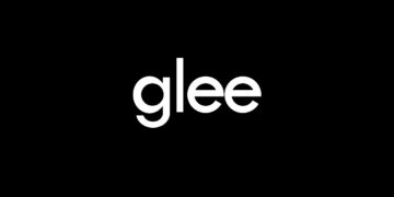 White Glee title card on a black background