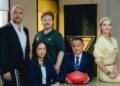 Ground Up cast Josh McConville, Emma Harvie, Dylan Murphy, Sam Pang and Lucy Durack