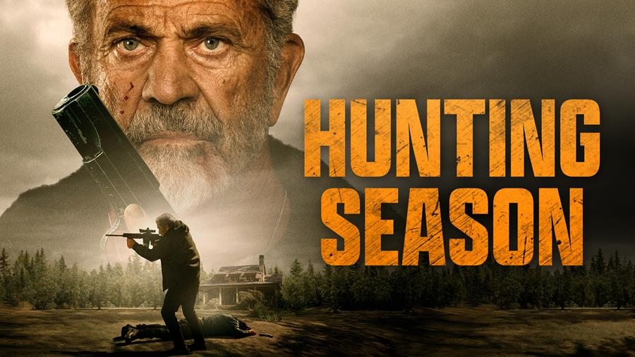 Official Hunting Season key art showing its central character and title