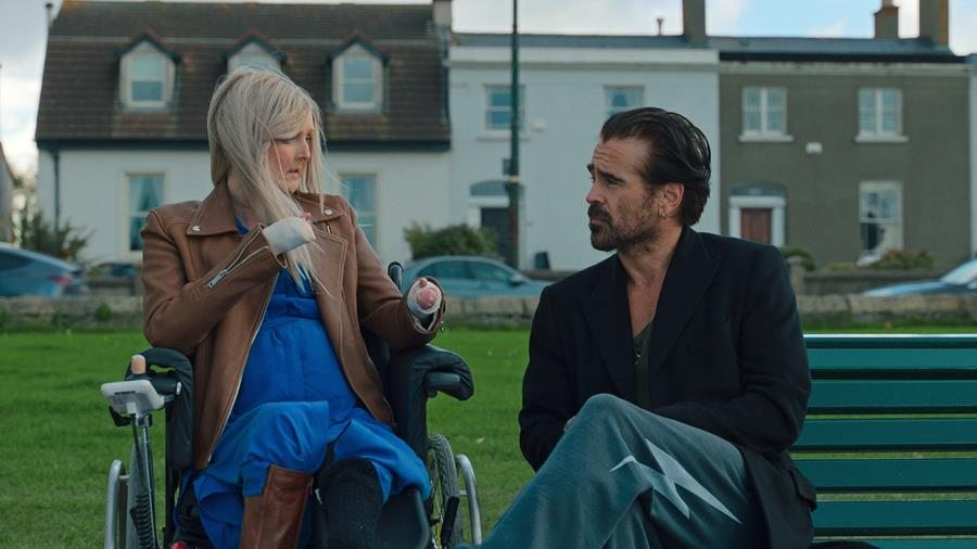Emma Fogarty and Colin Farrell together in The Slightest Touch