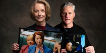 Julia Gillard and Stuart Diver pictured for I Was Actually There season three