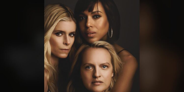 Kerry Washington, Elisabeth Moss and Kate Mara in official Imperfect Women artwork