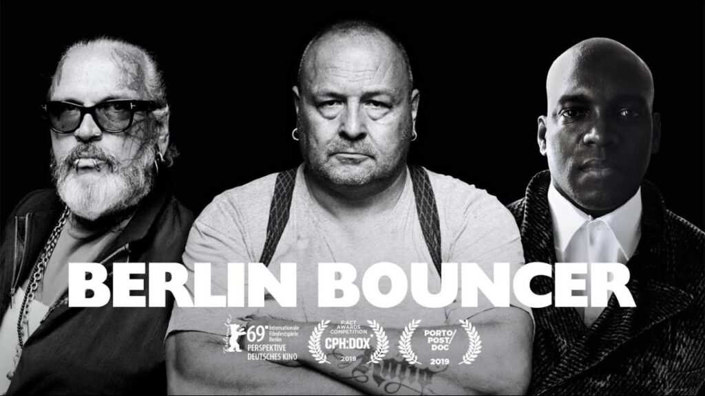 Sven Marquardt, Frank Künster and Smiley Baldwin in Berlin Bouncer key art
