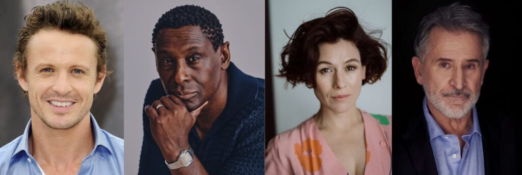David Lyons, David Harewood, Yael Stone and Anthony LaPaglia in the cast of John Bailey – The Enemy Within