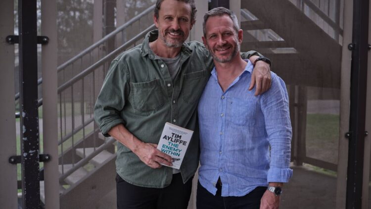 David Lyons with The Enemy Within author Tim Ayliffe