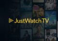 Official JustWatch TV logo over artwork from the service's launch page