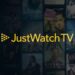 Official JustWatch TV logo over artwork from the service's launch page