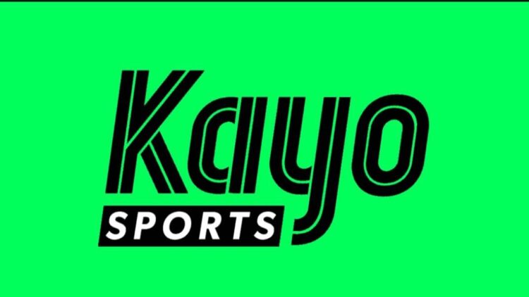 Official Kayo Sports logo on a green background