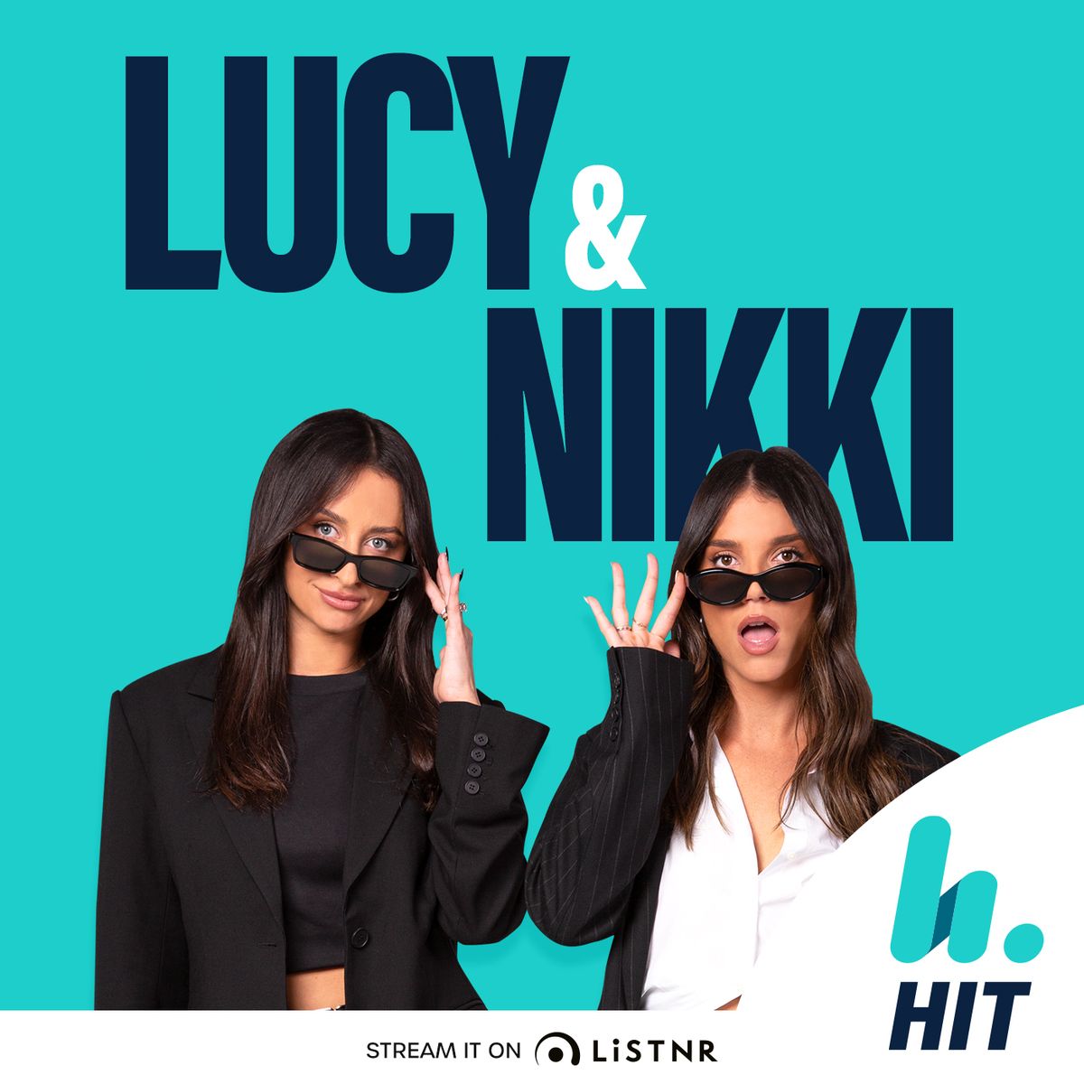 Lucy Jackson and Nikki Westcott in official Lucy and Nikki Hit Network show artwork