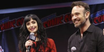 Krysten Ritter and Charlie Cox at Marvel New York Comic Con 2026