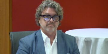Screen Producers Australia CEO Matthew Deaner at the Joint Select Committee on Artificial Intelligence