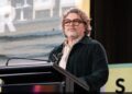 Matthew Deaner speaking at a Screen Producers Australia event