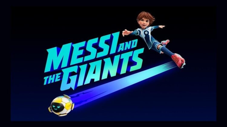 Messi and the Giants official key art showing Leo and the series title