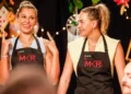 Alisha and Deanne at their My Kitchen Rules instant restaurant