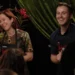 Sheridan and Ted greet diners at their My Kitchen Rules Instant Restaurant