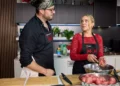 Tiffany and Giancarlo in their My Kitchen Rules kitchen