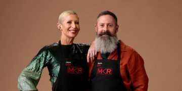 Jane and Shane from My Kitchen Rules on Channel 7
