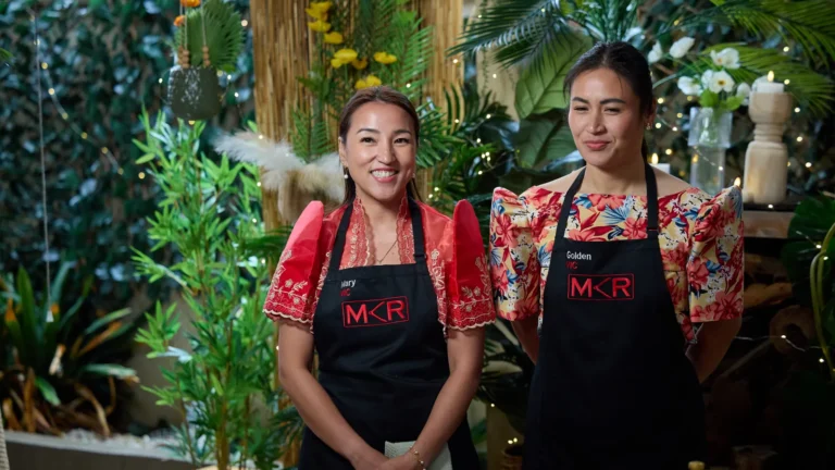 Mary and Golden at their My Kitchen Rules Instant Restaurant