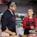 Tiffany and Giancarlo in their My Kitchen Rules Instant Restaurant kitchen