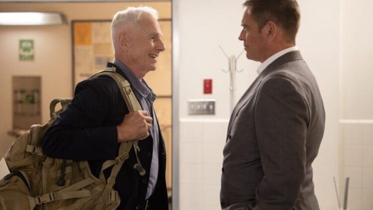 Mark Harmon as Gibbs meets Michael Weatherly as DiNozzo in NCIS: Origins