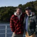 Colin Fassnidge and Manu Feildel together aboard a boat