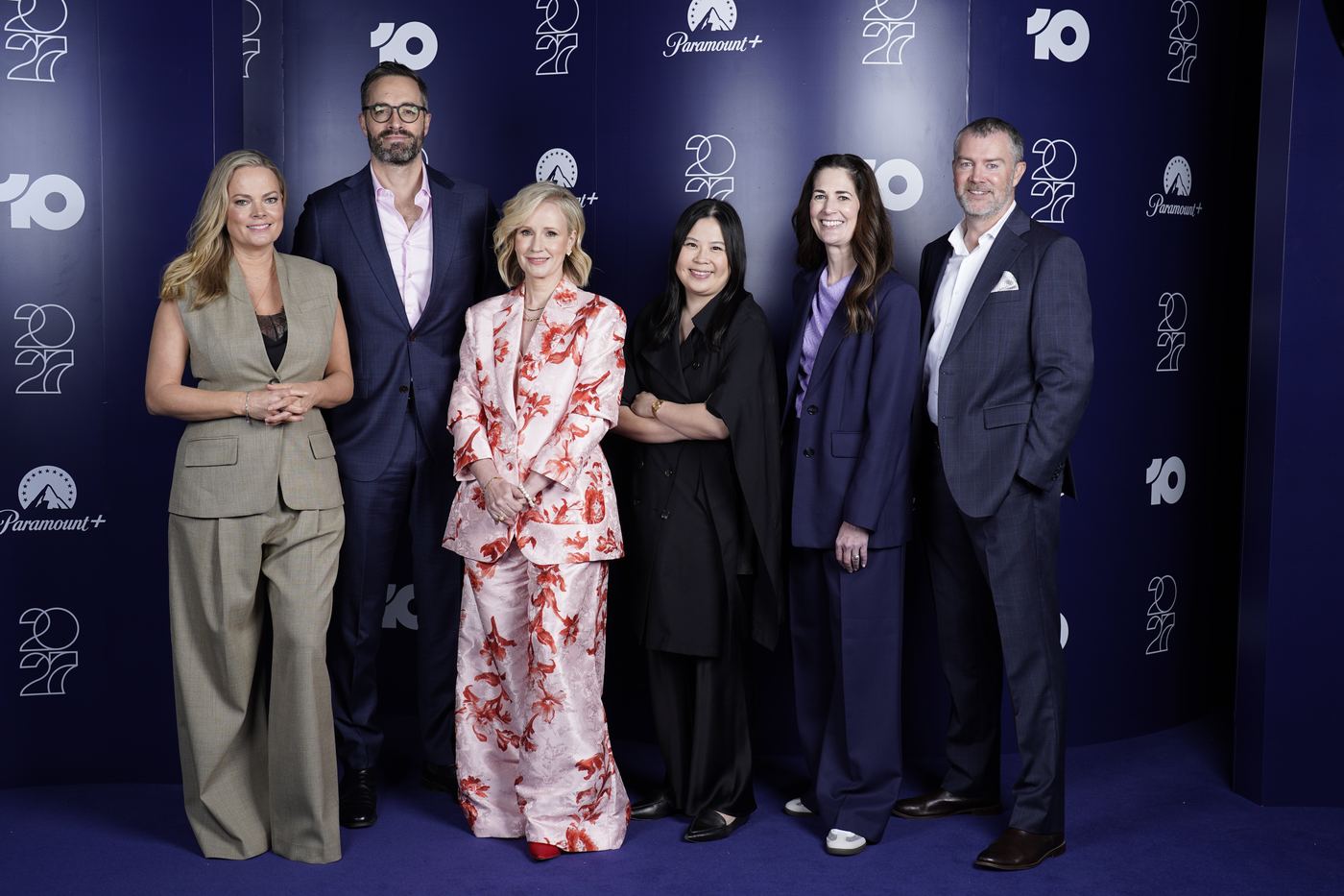 Paramount executives Tamara Simoneau, Martin White, Beverley McGarvey, Yeesom Lo, Catherine Donovan and Grant Madigan