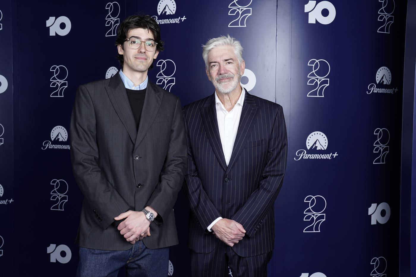 Gabe and Shaun Micallef at the 2027 Paramount upfront