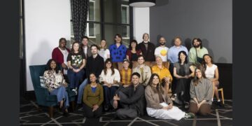 The 2026 Digital Originals shortlisted creative teams gathered for a group portrait