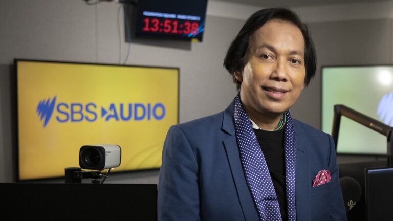 SBS Malay executive producer Zaini Ahmad in an SBS Audio studio