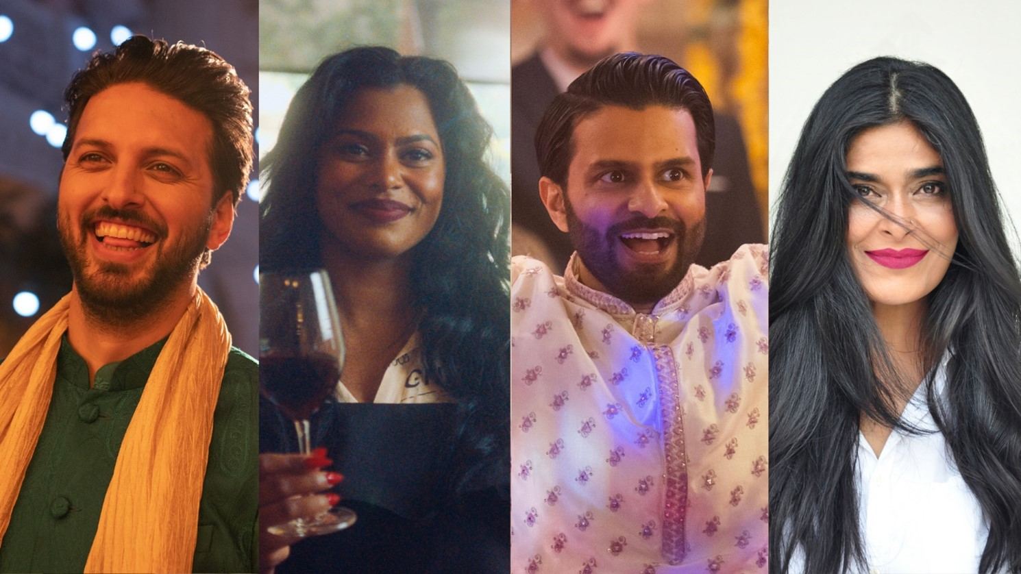 Shazad Latif, Shiva Reddy, Asif Ali and Nimra Bucha in SBS Festivals of Lights programming