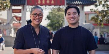 Kylie Kwong and Kevin La in SBS's Family Dineasties