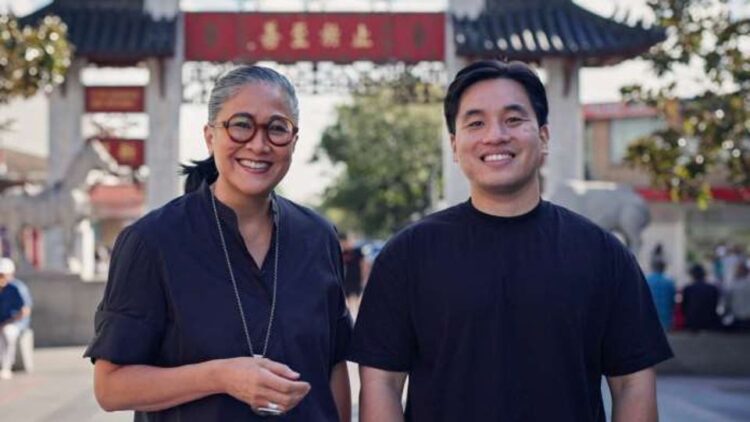 Kylie Kwong and Kevin La in SBS's Family Dineasties