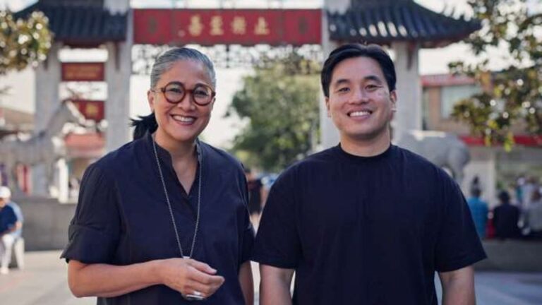 Kylie Kwong and Kevin La in SBS's Family Dineasties