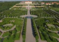 Formal gardens at Hampton Court Palace